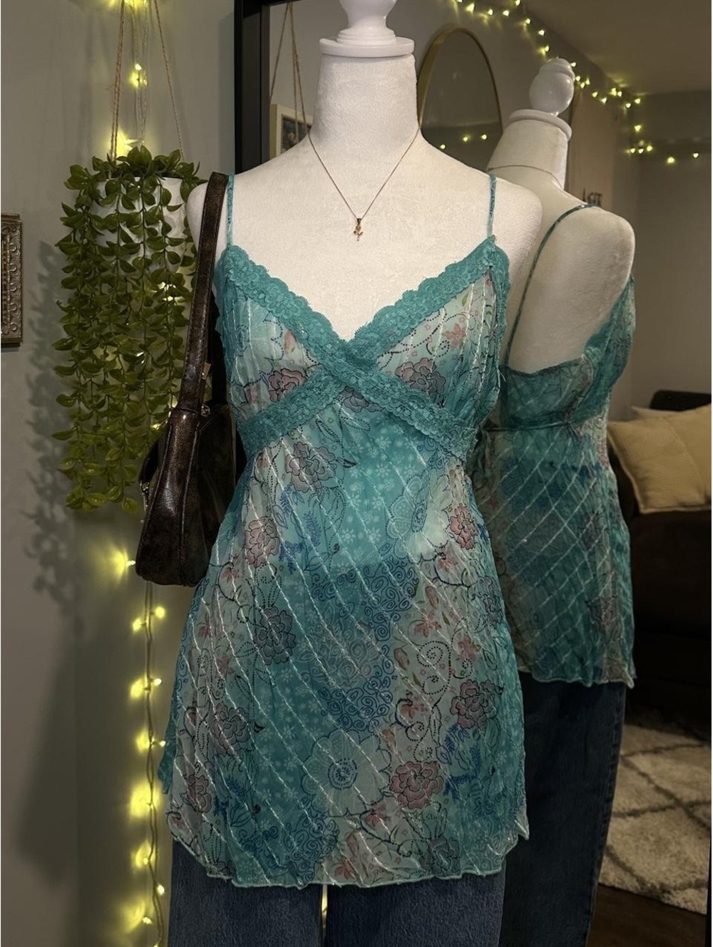 Fairweather Floral Lace Cami Top 🧚🏼